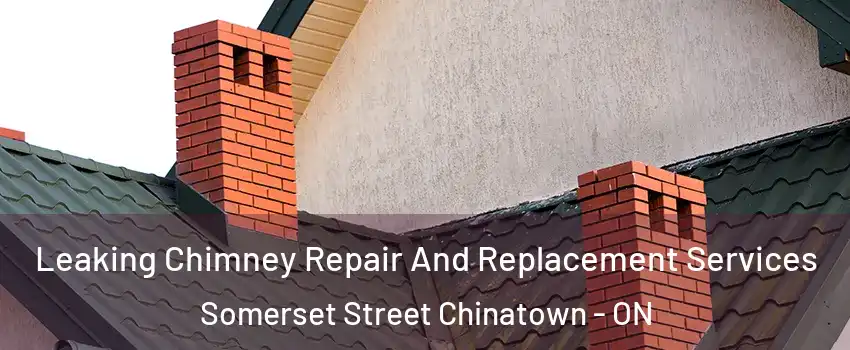  Leaking Chimney Repair And Replacement Services Somerset Street Chinatown - ON